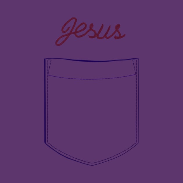 Jesus Embroidery (with pocket) by Stupiditee