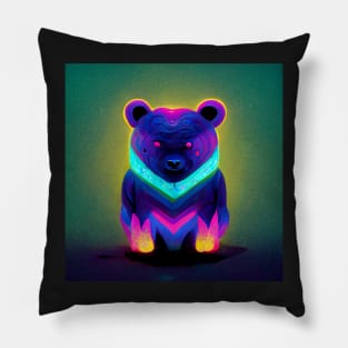 Psychedelic Bear Pillow