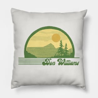 Don Williams / Retro Style Country Fan Design Pillow