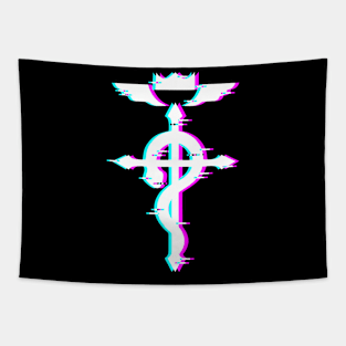 full metal alchemist glitch logo 2 Tapestry