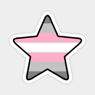 Demigirl Pride Star Magnet