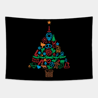 Christmas Tree Pattern Gift - Funny Xmas Tapestry