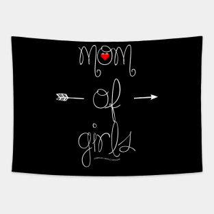 Mom Of Girls Mothers Day Novelty Gift Tapestry