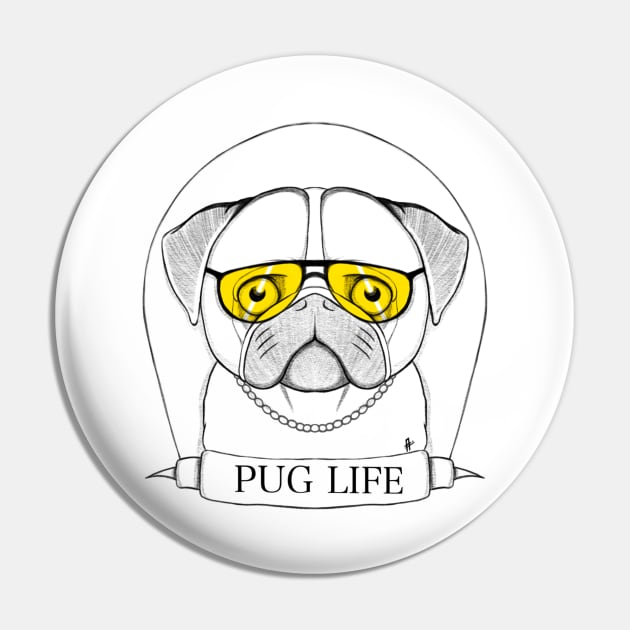 Pug Pin by Ali Alhayki