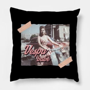 Vespa Babe Pillow