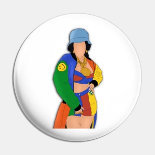 Cardi B Moschino 90's Fan Art Pin