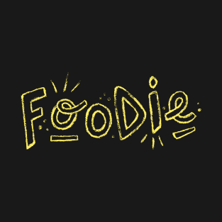 Foodie yellow creative typography T-Shirt