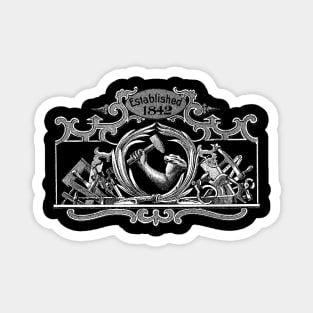 19h Century Hardware Store Logo Magnet