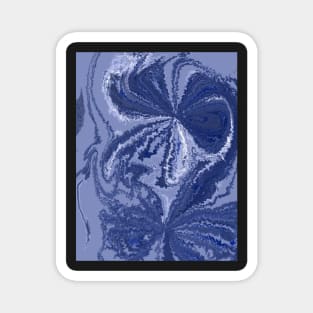 Blue Fantasy Pattern Magnet
