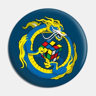 Dragon & Rubik's cube Pin