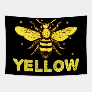 Bee Yellow Tapestry