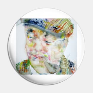 PABLO NERUDA - watercolor portrait.1 Pin