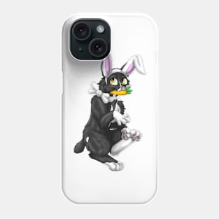 Bobtail BunnyCat: White Bicolor (White) Phone Case