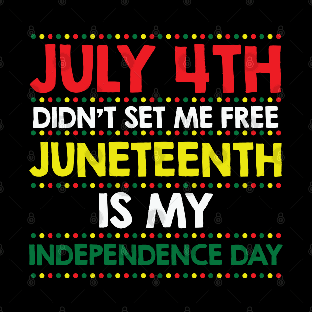 Juneteenth Is My Independence Day, JuneTeenth, African American, Black Lives Matter, Black History by UrbanLifeApparel