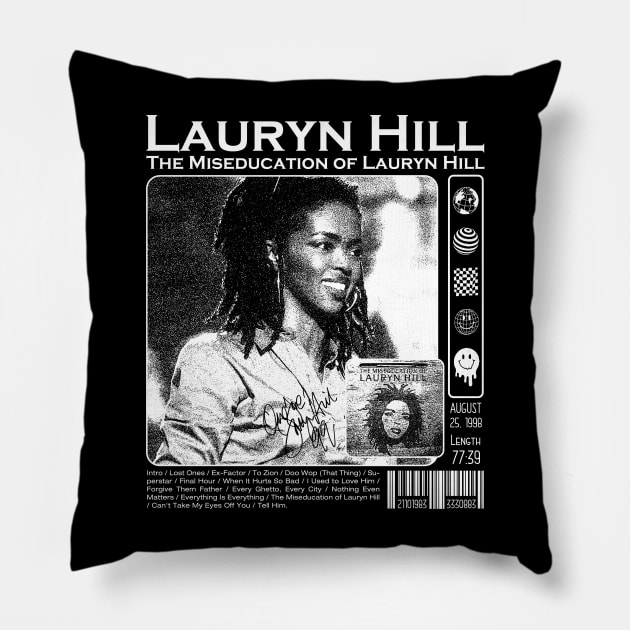 Lauryn Hill Fugees The Famous Vintage Retro Rock Rap Hiphop Pillow by beckhamwarren