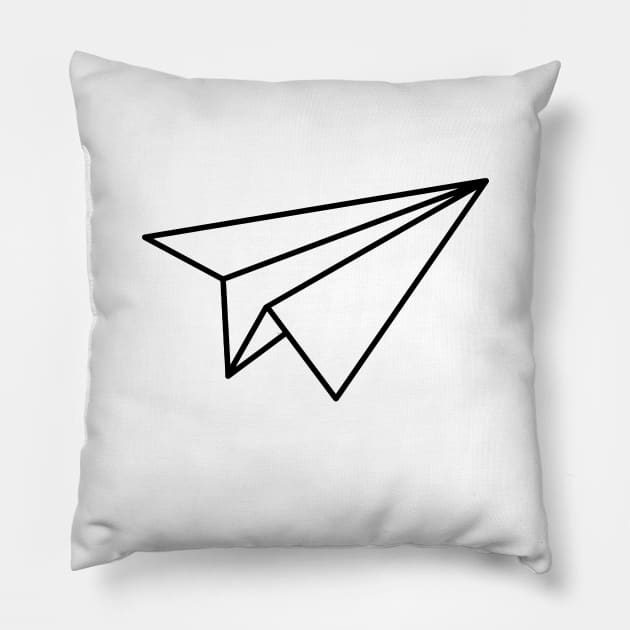 Paper Airplane Pillow by The Local Sticker Shop