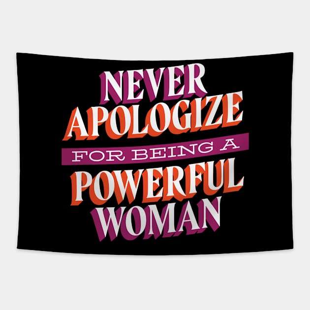 Powerful Woman Tapestry by JFDesign123