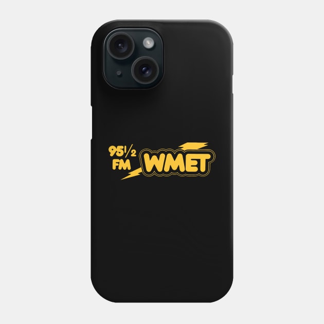 WMET 95 1/2 FM Chicago Phone Case by RetroZest