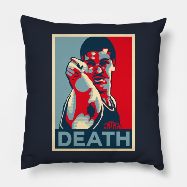 Bill Laimbeer Death Obama Hope Large Print Pillow by qiangdade