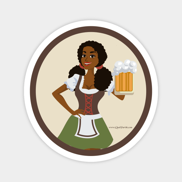 Oktoberfest Girl Magnet by quelparish