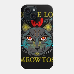 Dia De Los Meowtos Sugar Skull Cat Phone Case