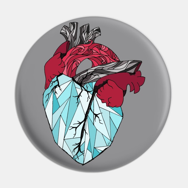 Heart of Glass Pin by MellyLunaDesigns