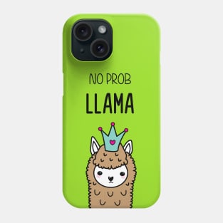 Llama Bright Lime Phone Case