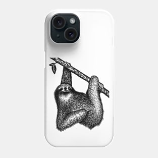 Sloth,sloth lover transparent desing Phone Case