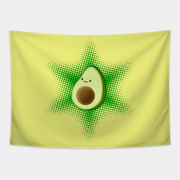 Avocado Superstar Tapestry by Braznyc