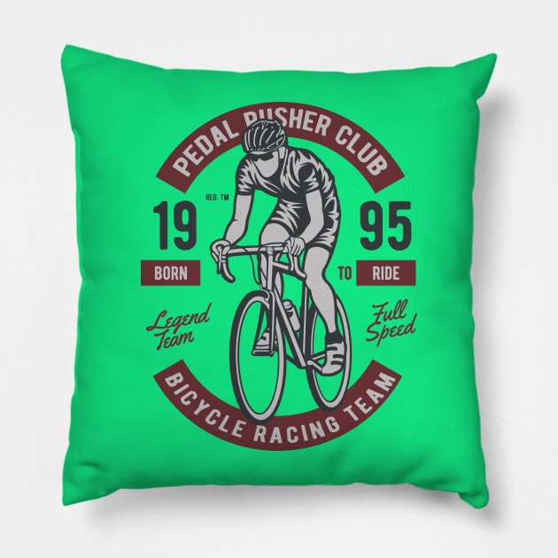 Riding Bicycle Pillow by lionkingdesign