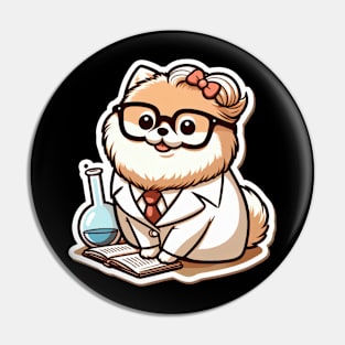 Pomeranian Scientist Pin