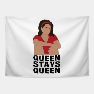 Sandra Queen Stays Queen Graphic Tapestry