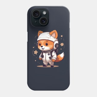 Cute Fox Astronaut Cartoon Phone Case