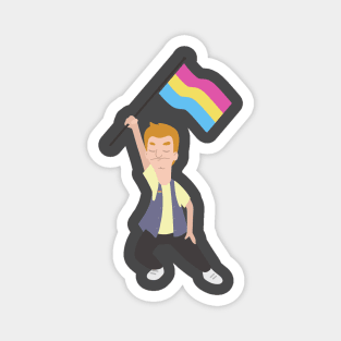 Jimmy Jr. x Pansexual Flag Magnet