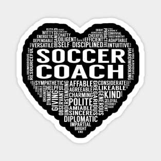 Soccer Coach Heart Magnet