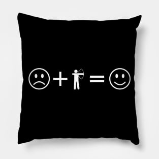 Sad + Archery = Happy Pillow