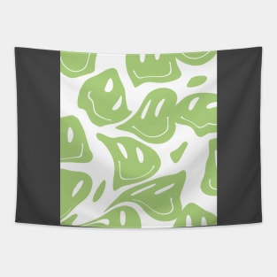 Retro groovy design illustration with smiles Tapestry