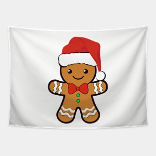 Gingerbread Santa Tapestry