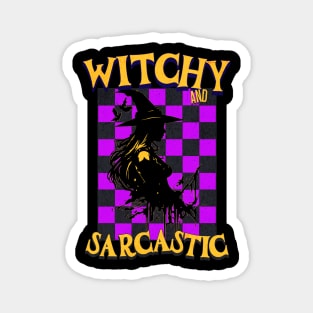 Witchy and Sarcastic Halloween Witches Funny Cute Magnet