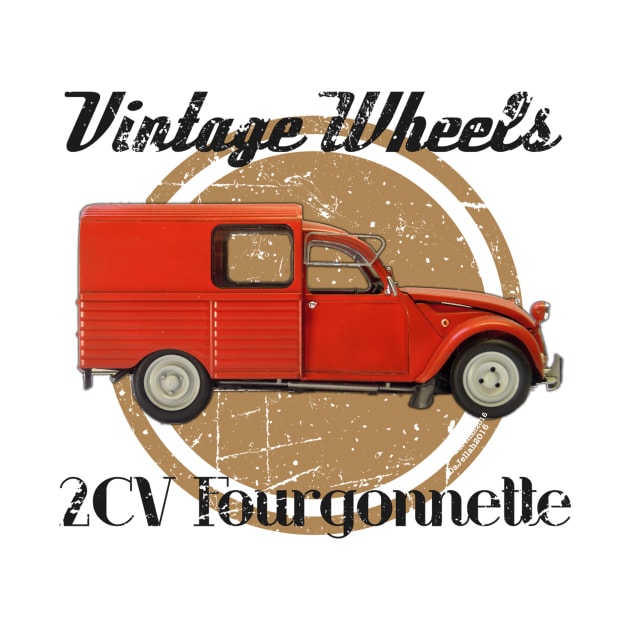 Vintage Wheels - Citroën 2CV Fourgonnette by DaJellah