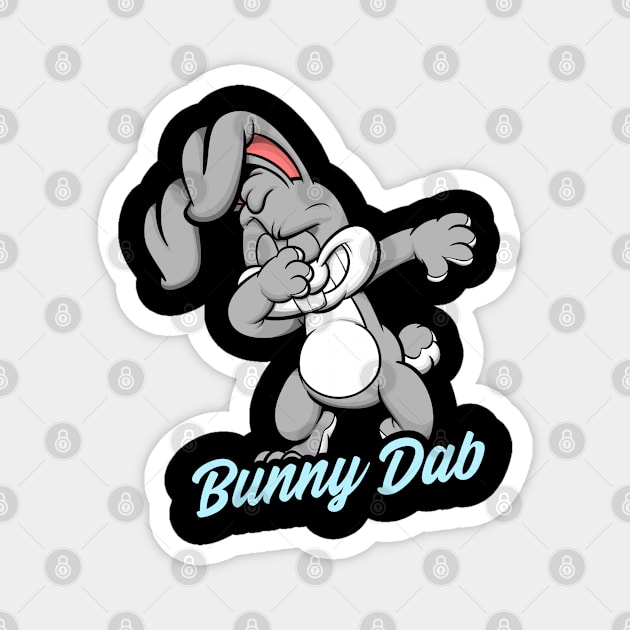 Bunny Dab Magnet by eliteshirtsandmore