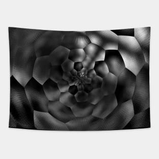 Black Stainless Metal Grunge Garage Tapestry