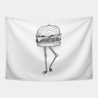 Hamburger Flamingo Tapestry