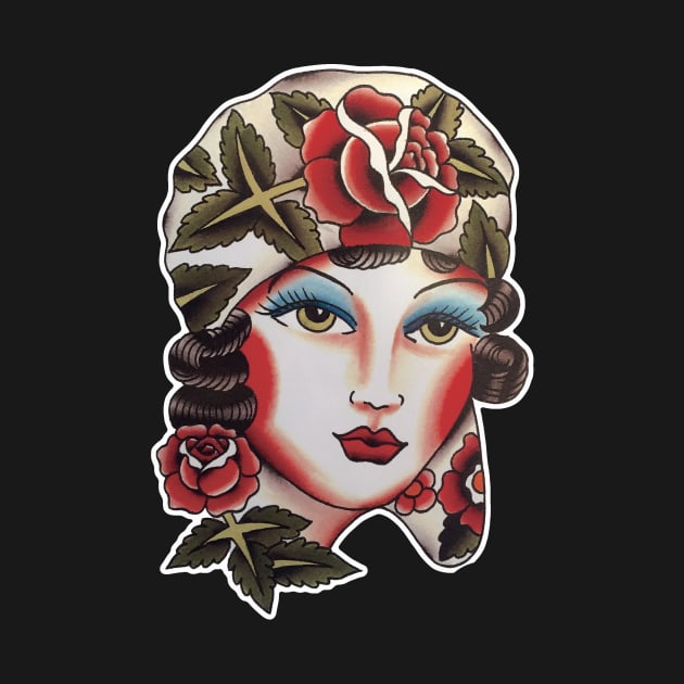 Lady Rosie Tattoo Design by forevertruetattoo