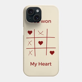 you won my heart love Phone Case