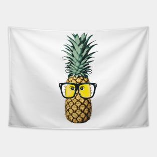 Pineapple with Glasses Tapestry