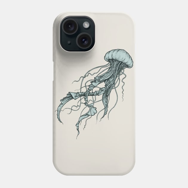 Jellyfish. Phone Case by HenryBennettArt