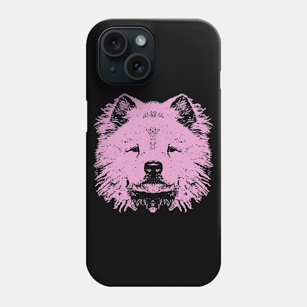 Pink Chow Chow Phone Case by childofthecorn