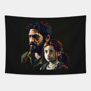 The Last of Us Pedro Pascal Joel inspired design Tapestry