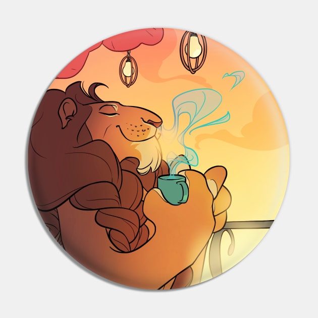 Sunday Mornings Pin by LucyDoesArt